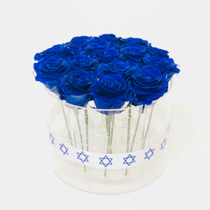 Acrylic Box  cylinder for 15 roses
