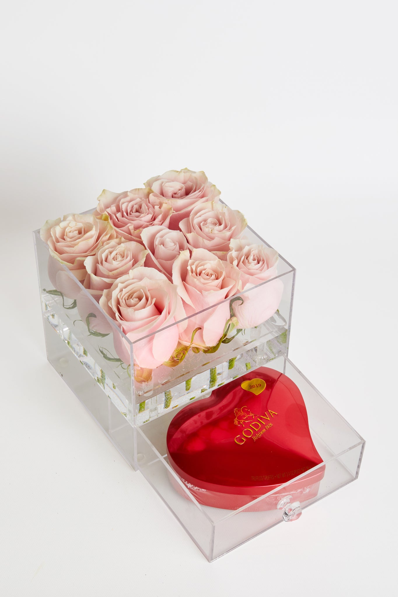 Acrylic Box with premium Roses